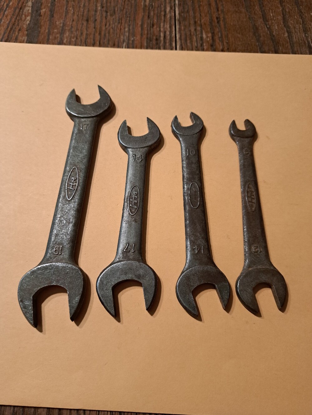 Vintage Set 4 Honda Wrenches 60s-70s Tool Kits Motorcycle Tools Metric Open End